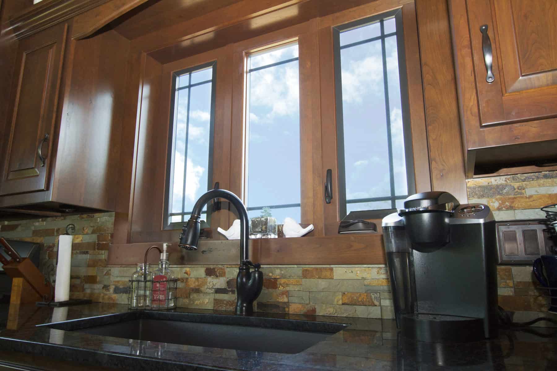 casement windows in kitchen